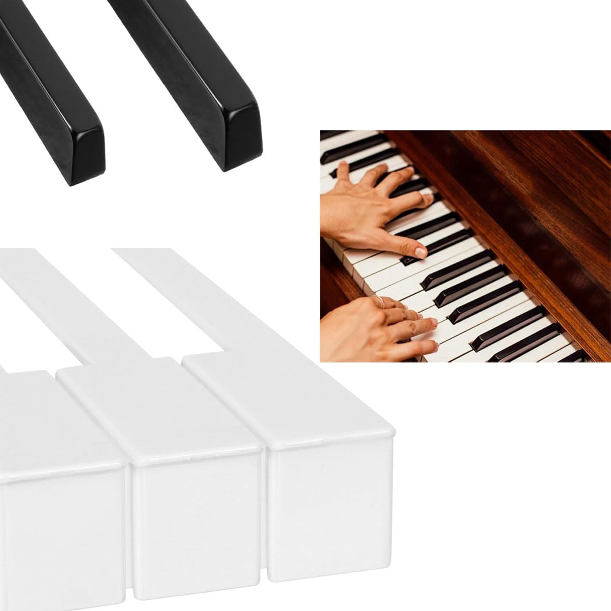 Amazon.com: TUOREN Piano Keytops Replacement 88 Key Piano Keys Top